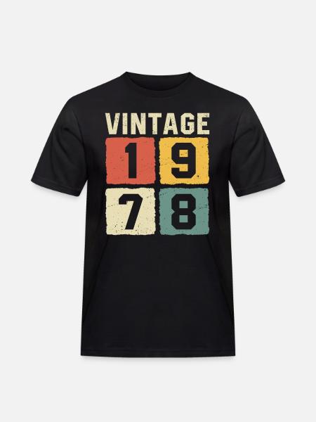 Millésime 1978 Né en 1978 - T-shirt Workwear homme - noir