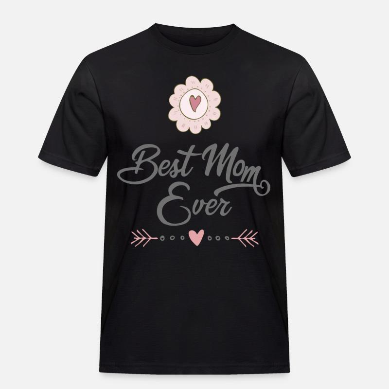 Mutter - Männer Workwear T-Shirt - Schwarz