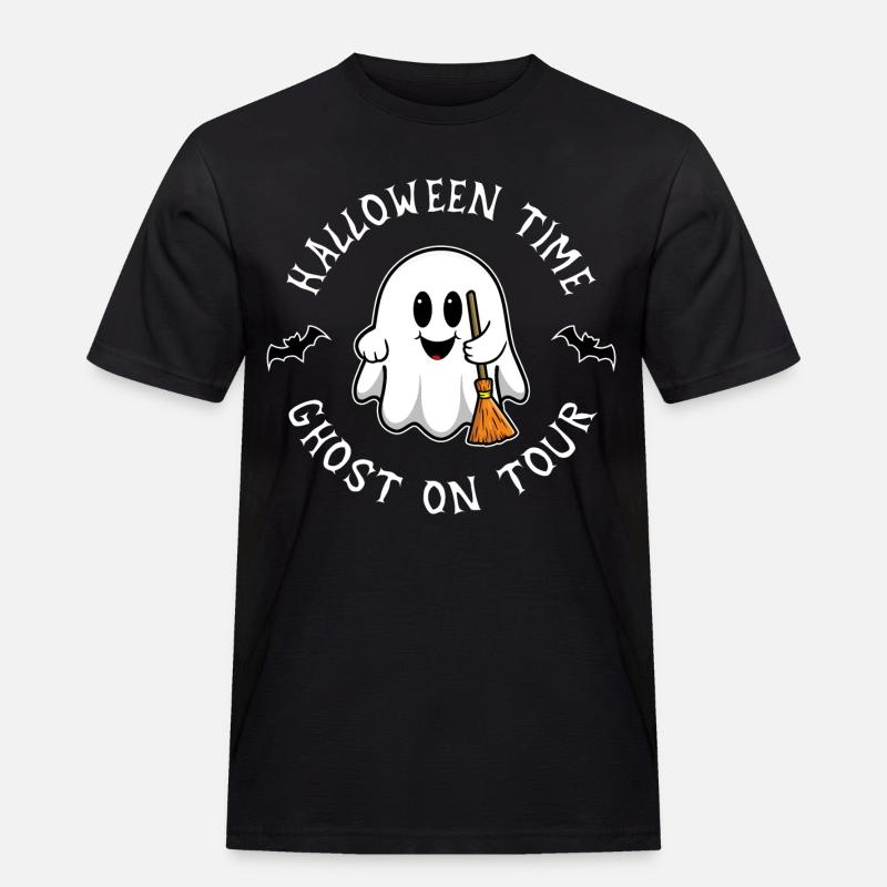 Halloween - Männer Workwear T-Shirt - Schwarz