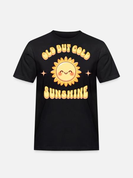 Old but Gold Sunshine Sonnenschein - Men's Workwear T-Shirt - black