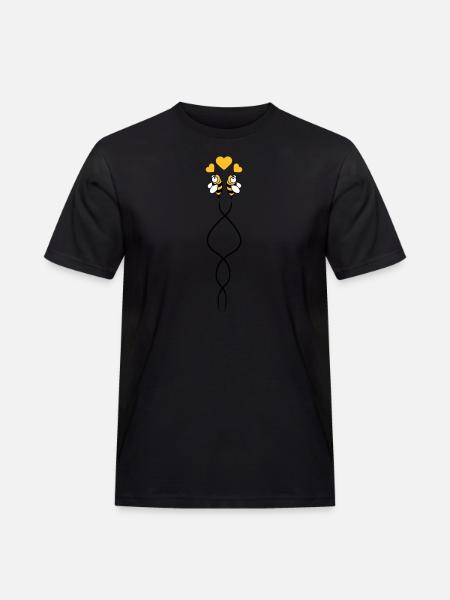 Bees Love - Men's Workwear T-Shirt - black