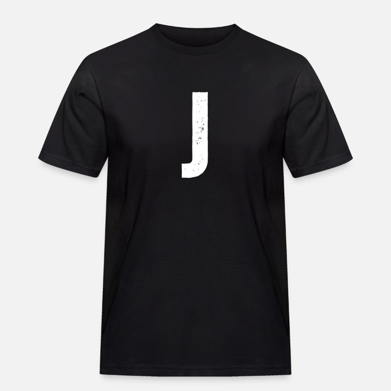 J - Männer Workwear T-Shirt - Schwarz