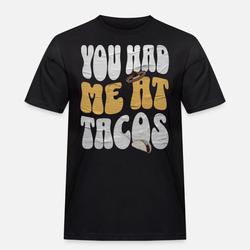 Taco - Männer Workwear T-Shirt - Schwarz