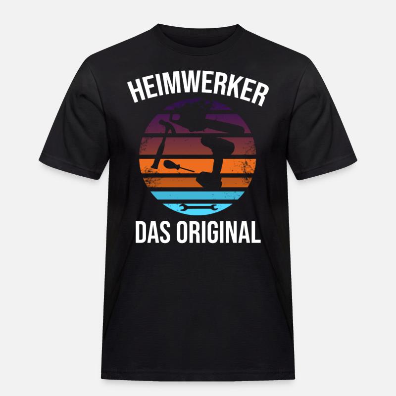 heimwerker das original - Männer Workwear T-Shirt - Schwarz