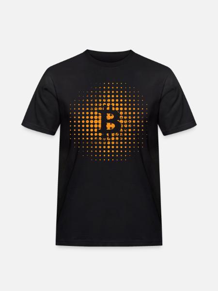 Bitcoin Logo Hodl Cryptocurrency BTC - Men's Workwear T-Shirt - black