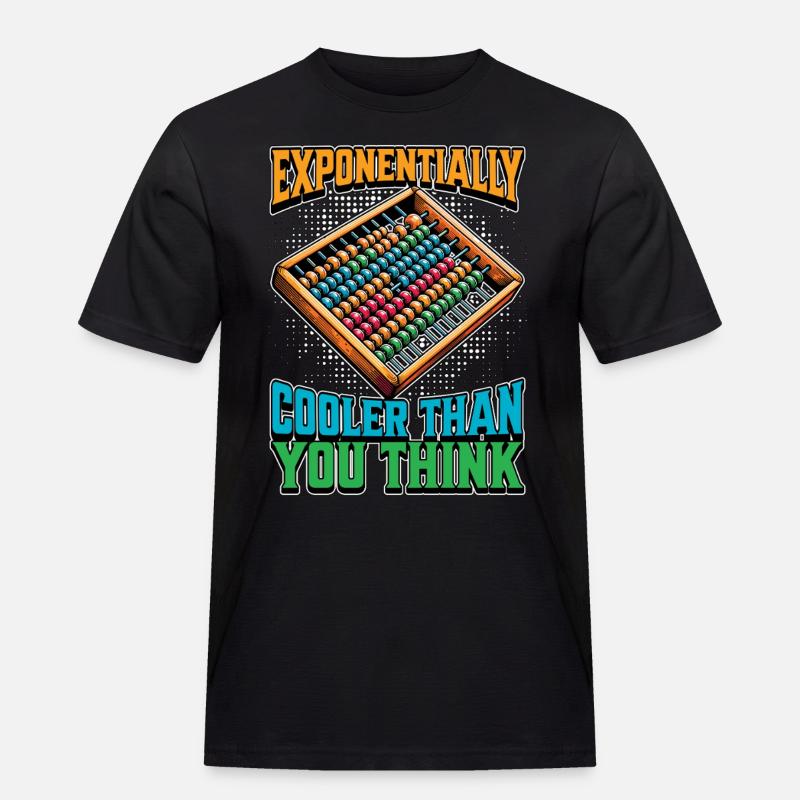 Mathematician Exponentially Cooler Than Geometry - Männer Workwear T-Shirt - Schwarz