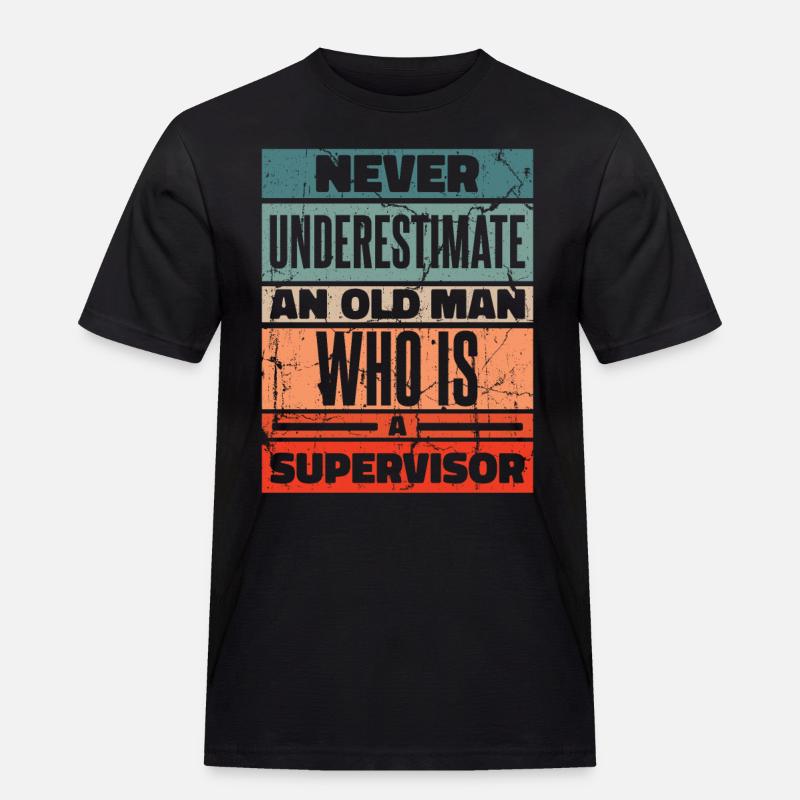 Supervisor Beruf - Männer Workwear T-Shirt - Schwarz