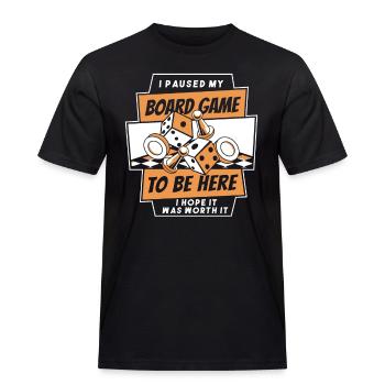 Brettspiel Brettspiele Gesellschaftsspiele - Männer Workwear T-Shirt - Schwarz - Vorne - AI Model Male 178 light (178cm)