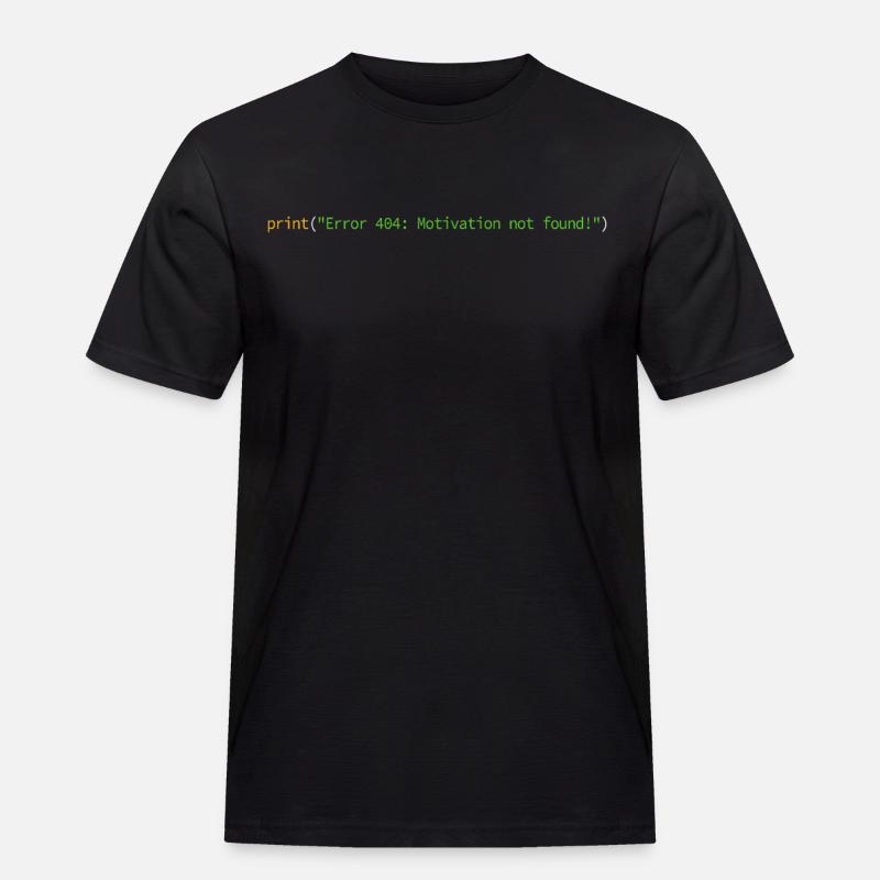 Programmierer Informatiker Nerd Softwareingenieur - Männer Workwear T-Shirt - Schwarz