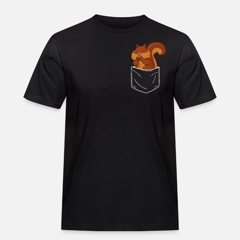 Squirrel Tree Squirrel - Men's Workwear T-Shirt - black