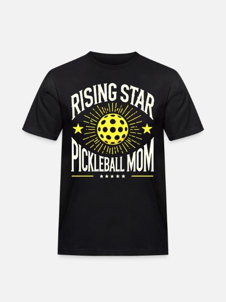 Rising Star Pickleball Mom - Men's Workwear T-Shirt - black