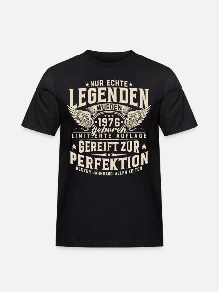 Legender ble født i 1976. - Workwear T-Shirt for menn - svart