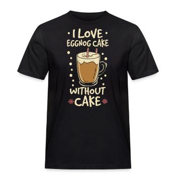 I Love Eggnoc Cake Without Cake - Männer Workwear T-Shirt - Schwarz - Vorne - AI Model Male 178 light (178cm)