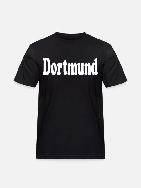 Dortmund - Männer Workwear T-Shirt - Schwarz