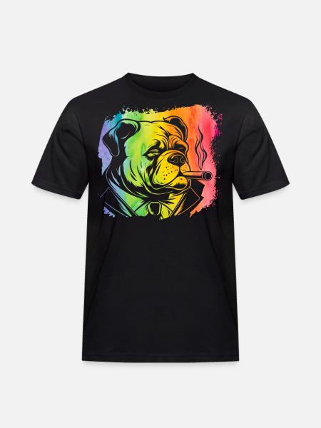 Bouledogue anglais Rétro - T-shirt Workwear homme - noir