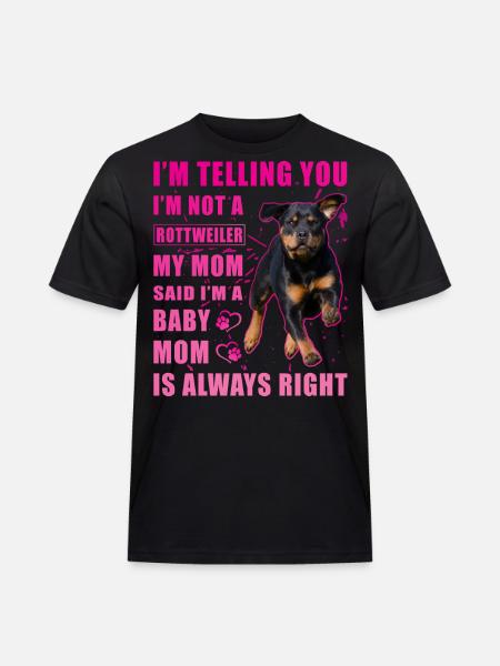 Rottweiler Spruch - Männer Workwear T-Shirt - Schwarz