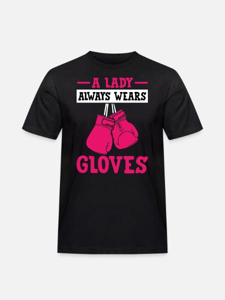 A Lady Always Wears Gloves - Men's Workwear T-Shirt - black