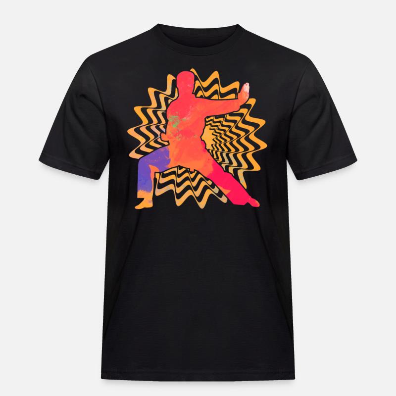 Wing Chun Kung Fu - Männer Workwear T-Shirt - Schwarz