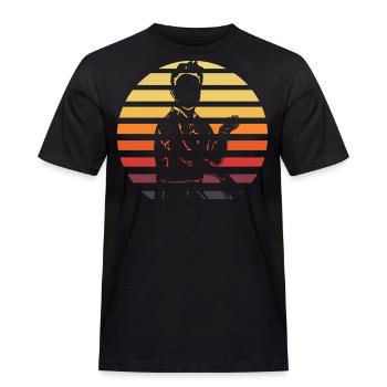 Wing Chun - T-shirt Workwear homme - noir - Devant - AI Model Male 178 light (178cm)