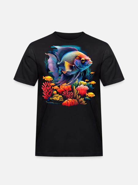 Angelfish - Men's Workwear T-Shirt - black