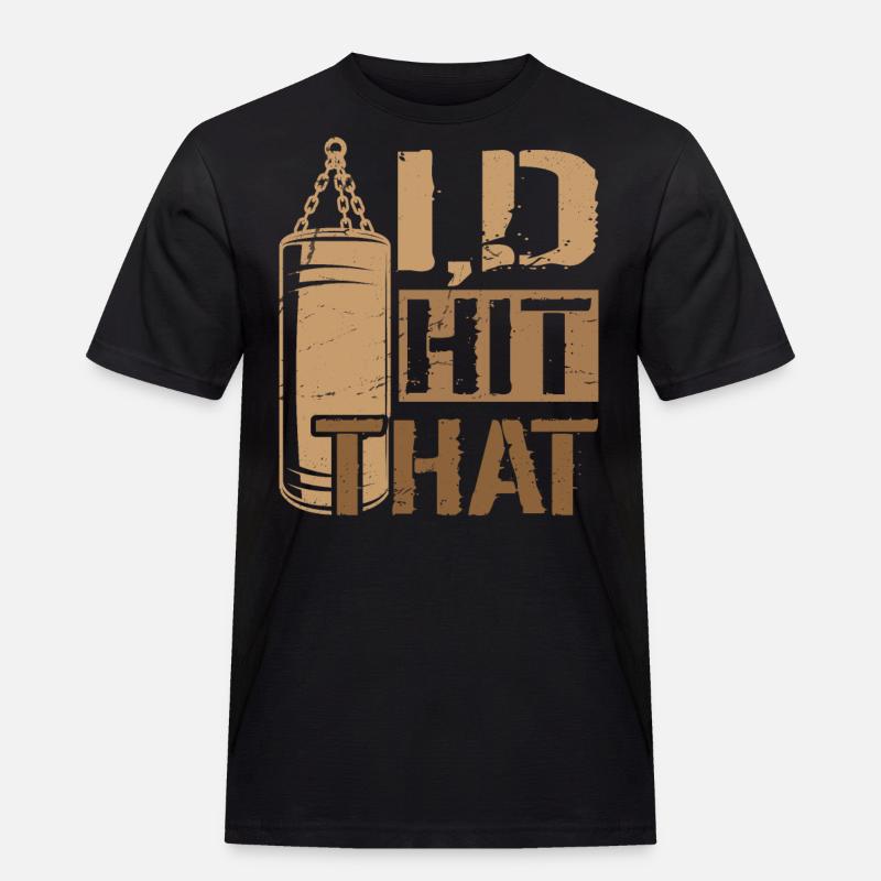 J’avais frappé cette boxe - T-shirt Workwear homme - noir