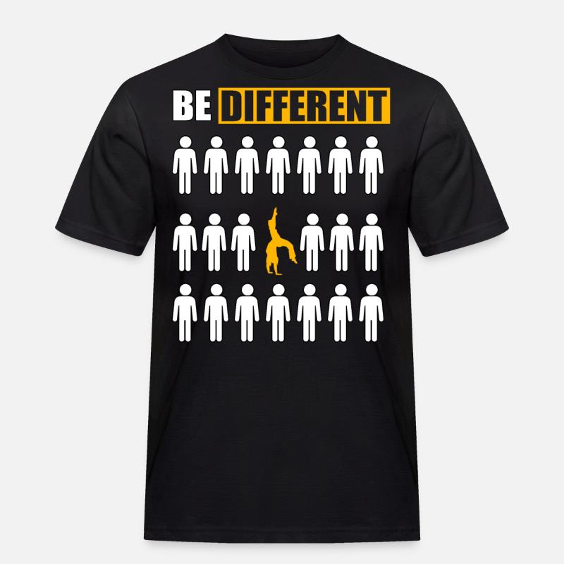 Sei anders Capoeira - Männer Workwear T-Shirt - Schwarz