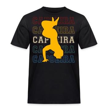 Capoeira - Men's Workwear T-Shirt - black - Front - AI Model Male 178 light (178cm)