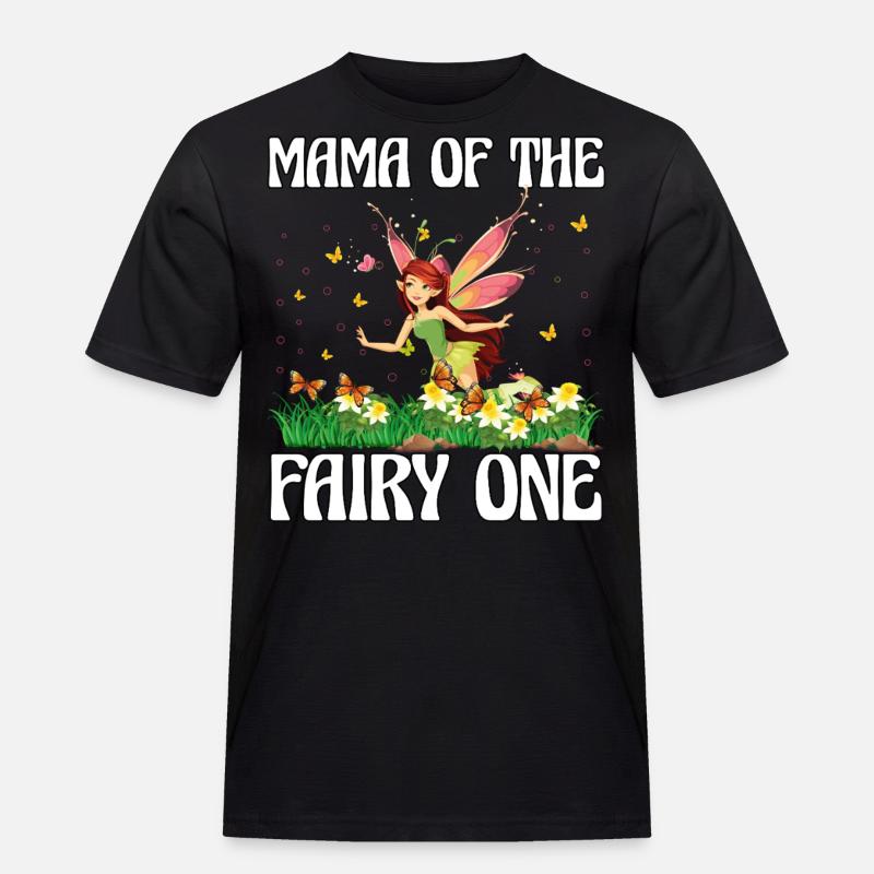 Mama der Fee Eins - Männer Workwear T-Shirt - Schwarz