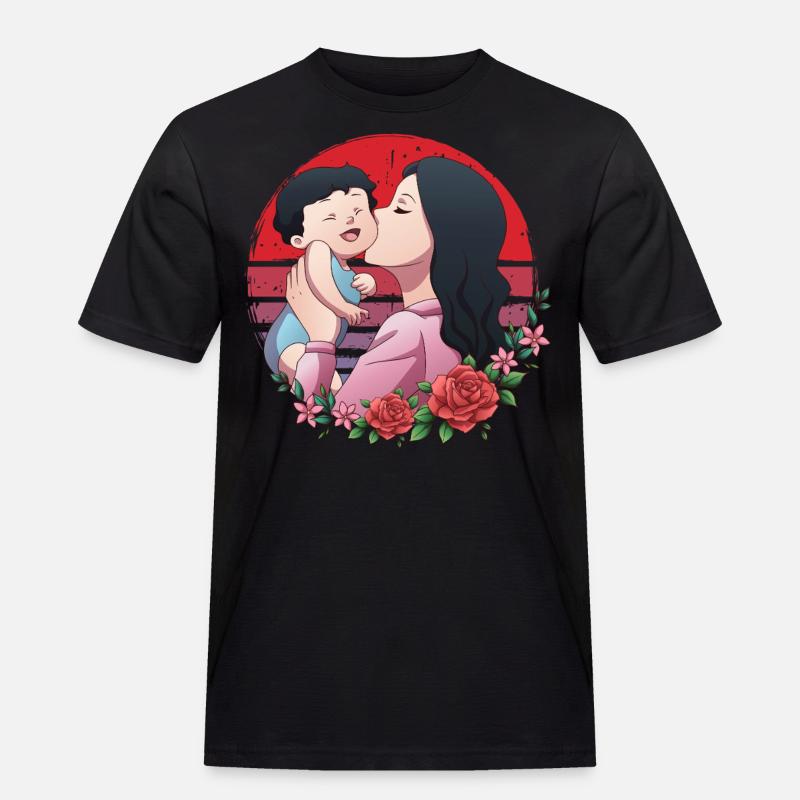 Mama der Fee Eins - Männer Workwear T-Shirt - Schwarz