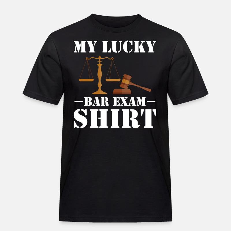 Jurastudent Anwaltsprüfung - Männer Workwear T-Shirt - Schwarz
