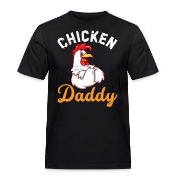 Chicky Daddy-For all cocks in the basket - Men's Workwear T-Shirt - black - Front - AI Model Male 178 light (178cm)