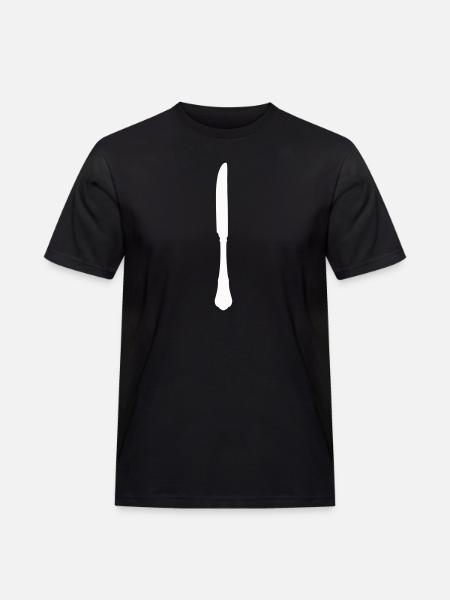besteck_messer - T-shirt Workwear homme - noir