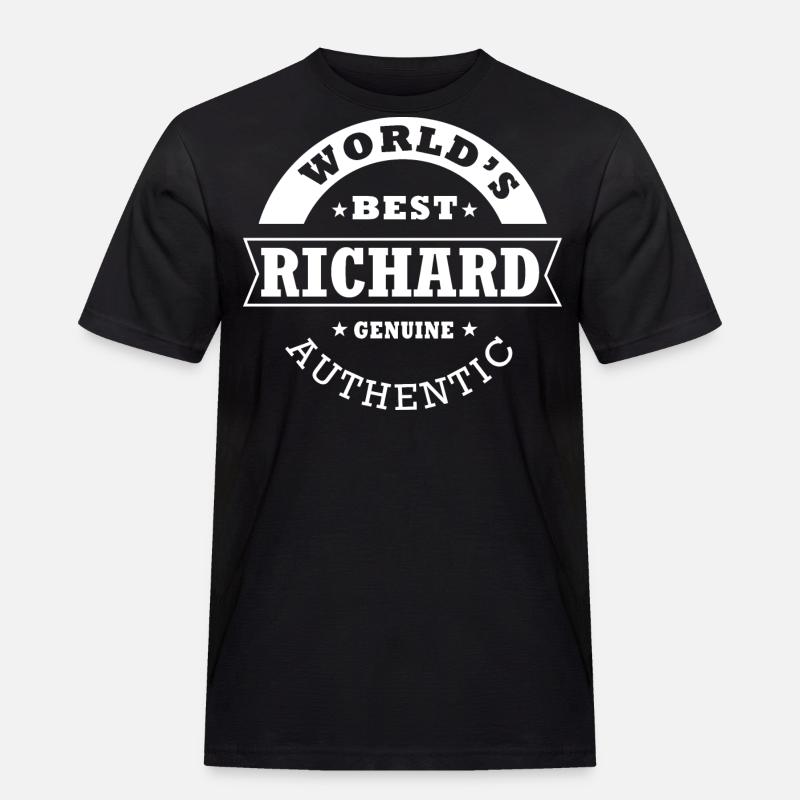 Richards bester personalisierter Name Richard - Männer Workwear T-Shirt - Schwarz