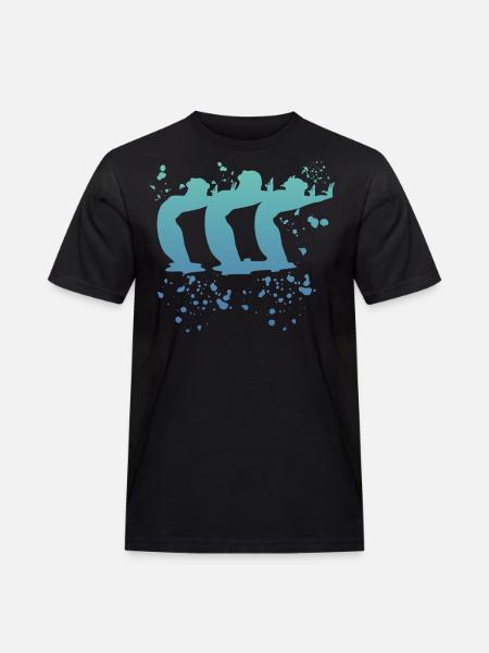 Artistic Swim Team Synchronized Swimming - Men's Workwear T-Shirt - black