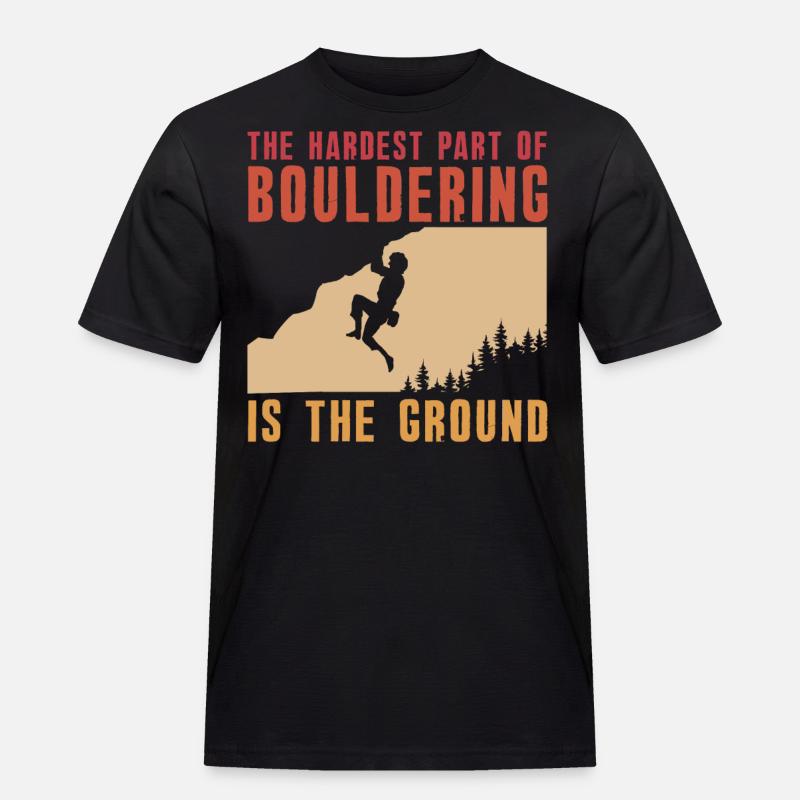 Bouldern Boulderer Boulder - Männer Workwear T-Shirt - Schwarz