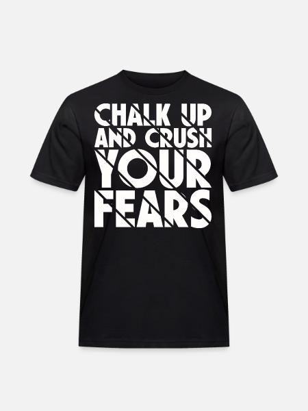 Bouldern Chalk Up Boulderer - Männer Workwear T-Shirt - Schwarz