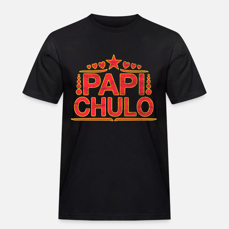 Papi Chulo - Latino Style Design - T-shirt Workwear homme - noir