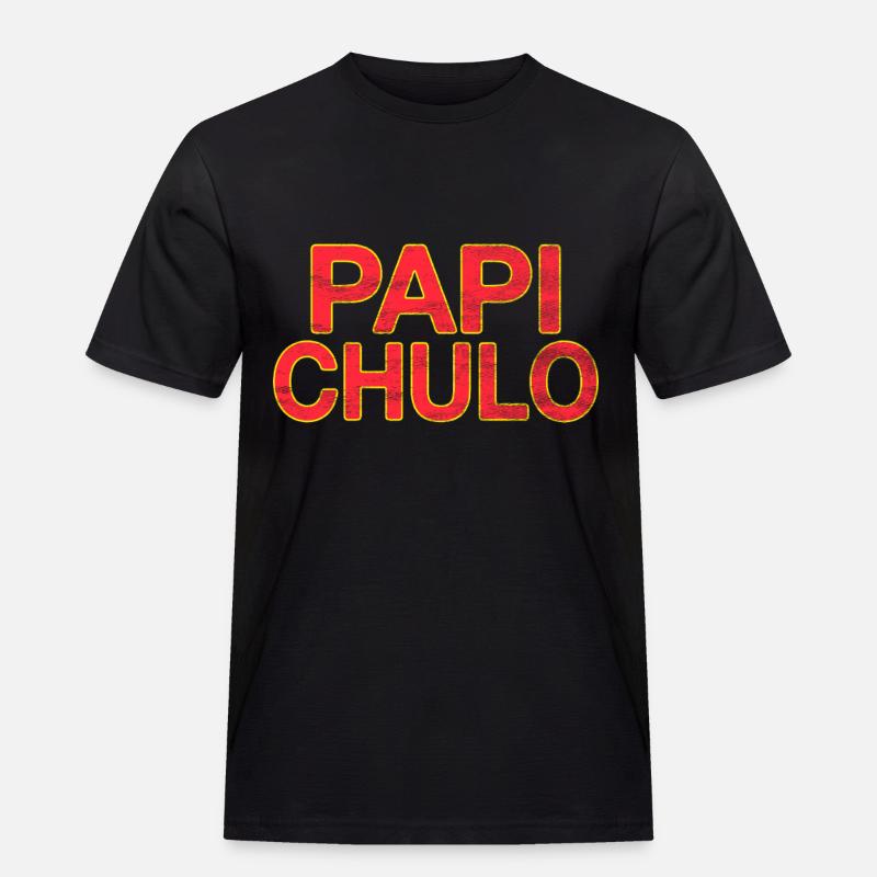 Papi Chulo - Men's Workwear T-Shirt - black