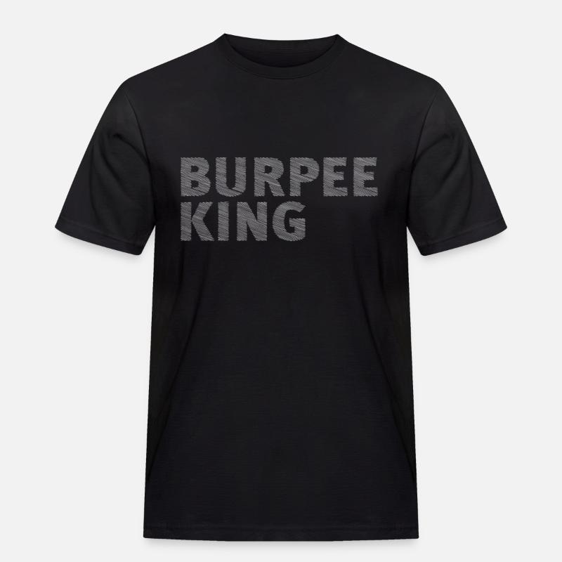 Burpee King - Men's Workwear T-Shirt - black