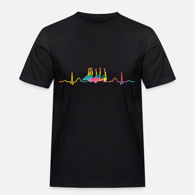 Synchronschwimmen Team Artistic Swim - Männer Workwear T-Shirt - Schwarz