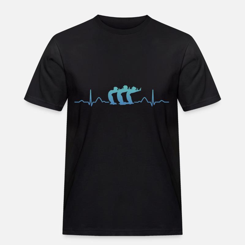 Synchronschwimmen Team Artistic Swim - Männer Workwear T-Shirt - Schwarz