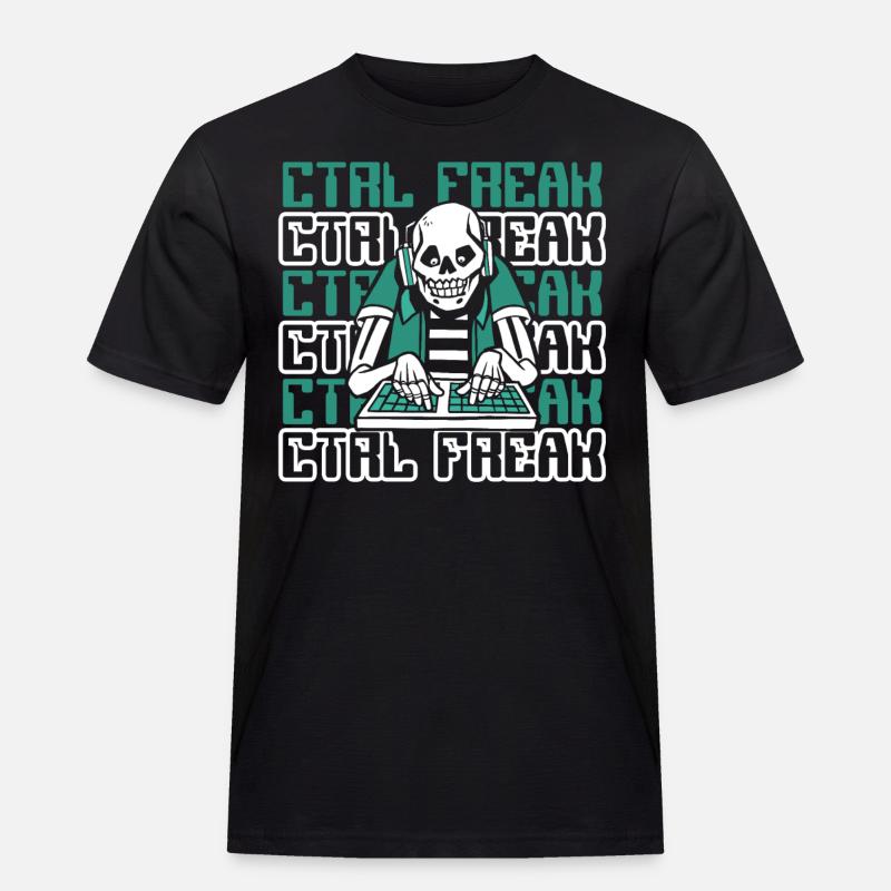 CTRL Freak Softwareentwickler Developer - Männer Workwear T-Shirt - Schwarz