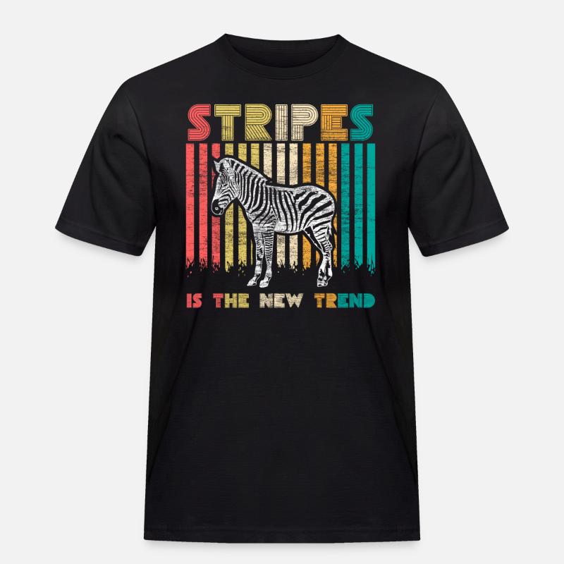 Zebra Afrika Tier Geschenkidee - Männer Workwear T-Shirt - Schwarz