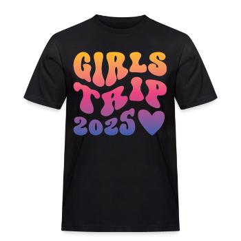 Girls Weekend Women Girls Trip 2025 - Männer Workwear T-Shirt - Schwarz - Vorne - AI Model Male 178 light (178cm)