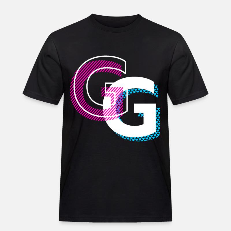 Graffiti G Design Geschenk - Männer Workwear T-Shirt - Schwarz