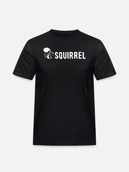 Squirrel Fuchshörnchen Grauhörnchen Squirrel - Männer Workwear T-Shirt - Schwarz