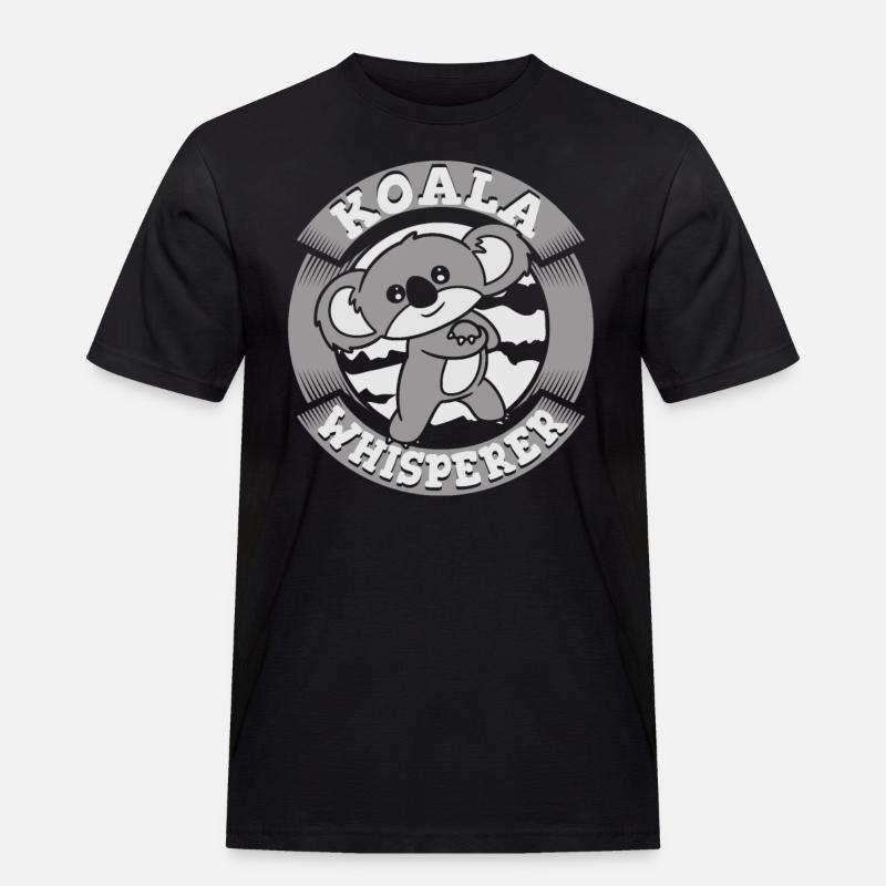Koala-Flüsterer Koalabär Phascolarctos cinereus - Männer Workwear T-Shirt - Schwarz