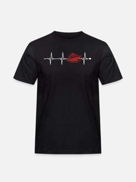 Croisière Vacances Heartbeat Croisière Croisière - T-shirt Workwear homme - noir