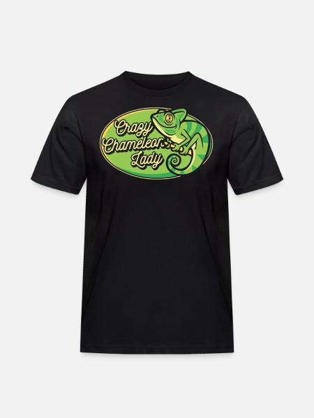 Crazy Chameleon Lady Panther Veiled - Men's Workwear T-Shirt - black