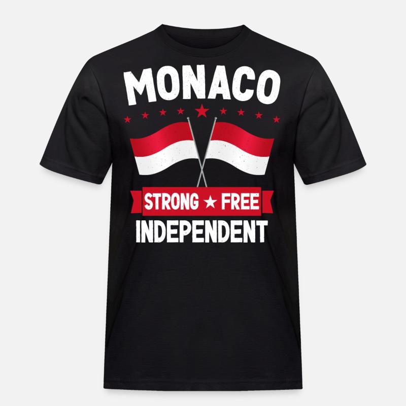 Monaco - Männer Workwear T-Shirt - Schwarz